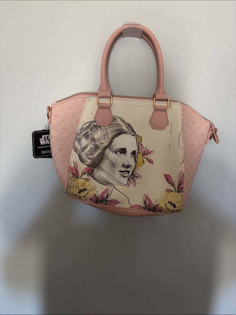 Loungefly Pink Floral Princess Satchel